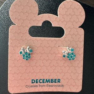 Disney Silver and Blue Minnie Earrings